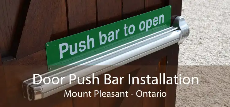 Door Push Bar Installation Mount Pleasant - Ontario