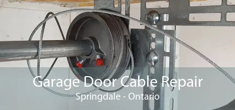 Garage Door Cable Repair Springdale - Ontario