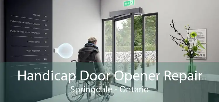 Handicap Door Opener Repair Springdale - Ontario