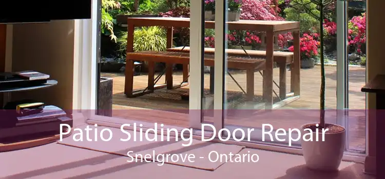 Patio Sliding Door Repair Snelgrove - Ontario
