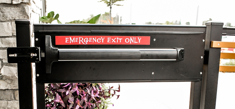 emergency push bar installation in Castlemore